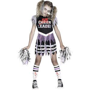 New Fun World Zombie Fearleader Costume, X-Large 14-16, Multicolor NWT